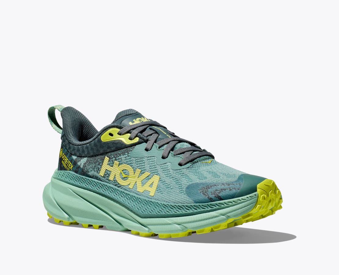 HOKA WOMENS CHALLENGER ATR 7 GTX, COLOR: TBGRN - Trellis Balsam Green, SIZE: 8.5, WIDTH: REG (B)