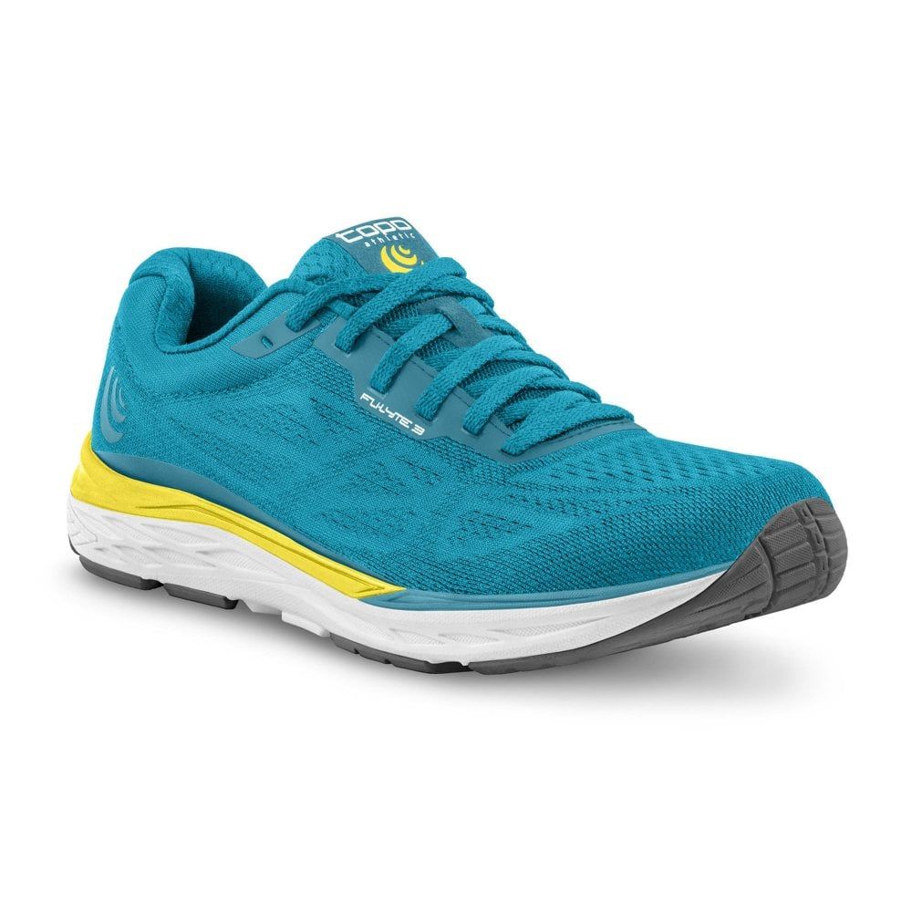 TOPO WOMENS FLI-LYTE 3, COLOR: AQUA/YELLOW, SIZE: 8, WIDTH: REG (B)
