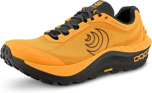 TOPO MENS MTN RACER 3, COLOR: MANGO/ESPRESSO, SIZE: 12, WIDTH: REG (D)