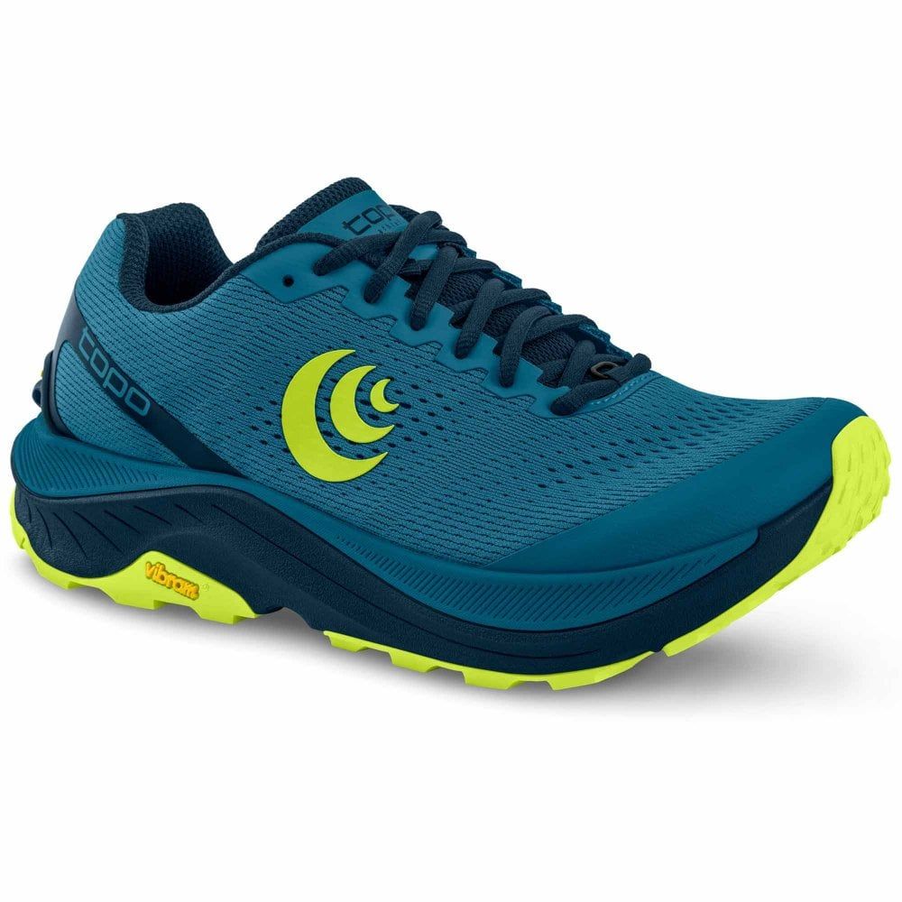 TOPO MENS ULTRAVENTURE 3, COLOR: BLUE/LIME, SIZE: 12, WIDTH: REG (D)