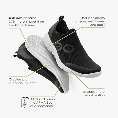 WOMENS OOMG SPORT SHOE, Color: WHITE/BLACK, Size: 10