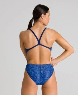 ARENA KIKKO CHALLENGE BACK, Size: 22, Color: 770 NAVY/NAVY MULTI
