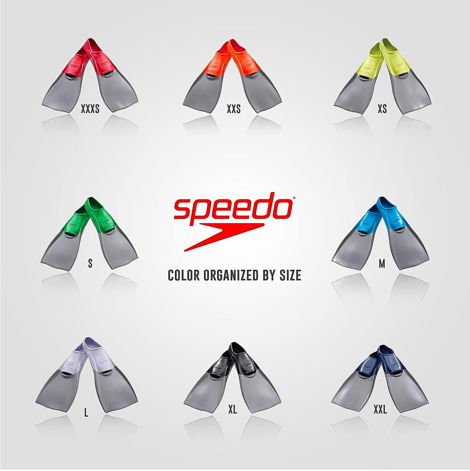 SPEEDO TRIALON RUBBER FINS, Size: XXL - 12-13