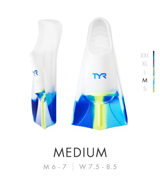TYR STRYKER SILICONE FINS, Size: M
