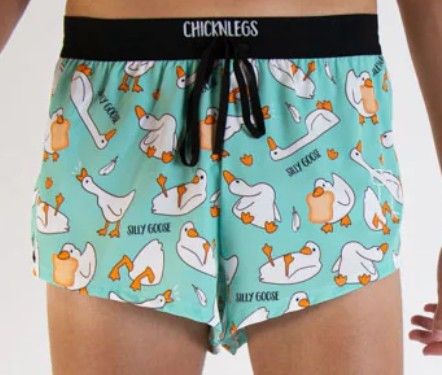 CHICKNLEGS MENS SILLY GOOSE 2&quot; DS SPLIT SHORTS