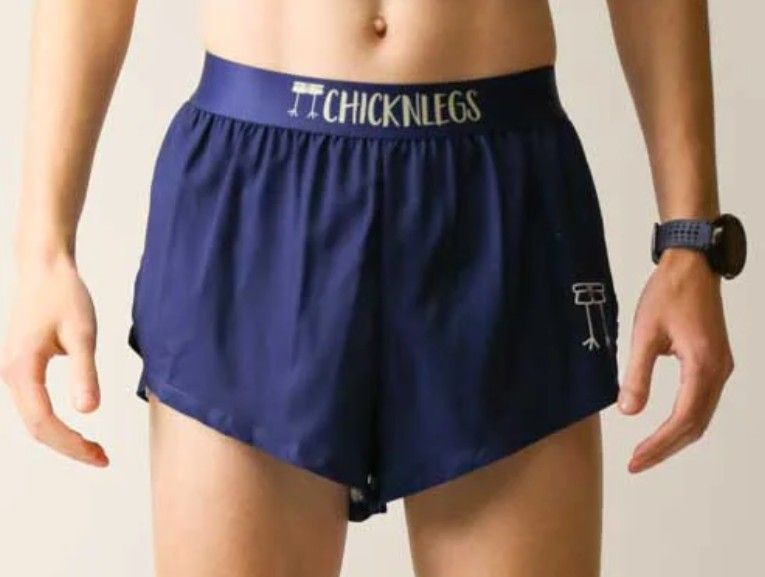 CHICKNLEGS MENS SOLIDS 2&quot; SPLIT SHORTS