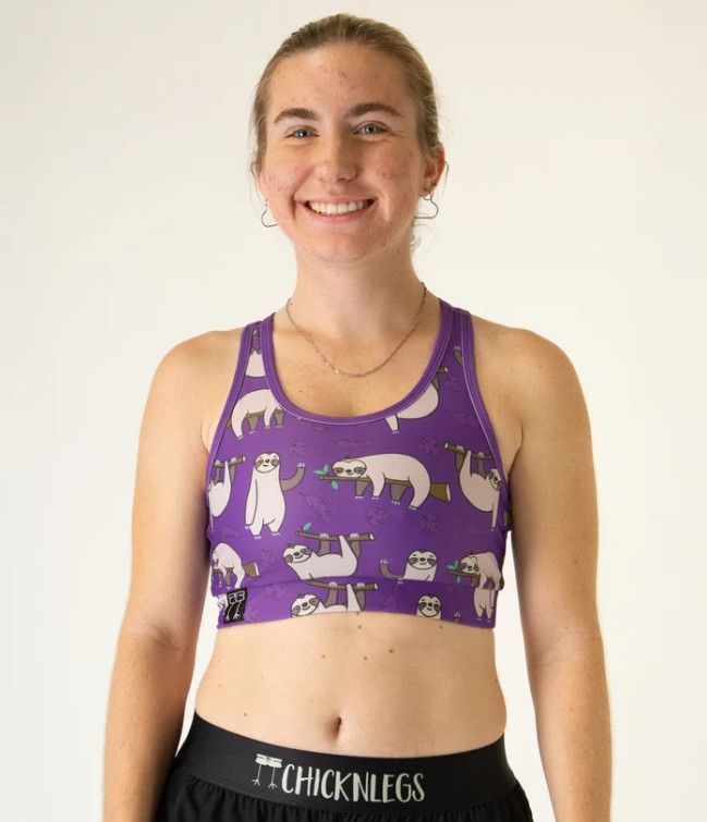 CHICKNLEGS WOMENS SLOTHS OG SPORTS BRA