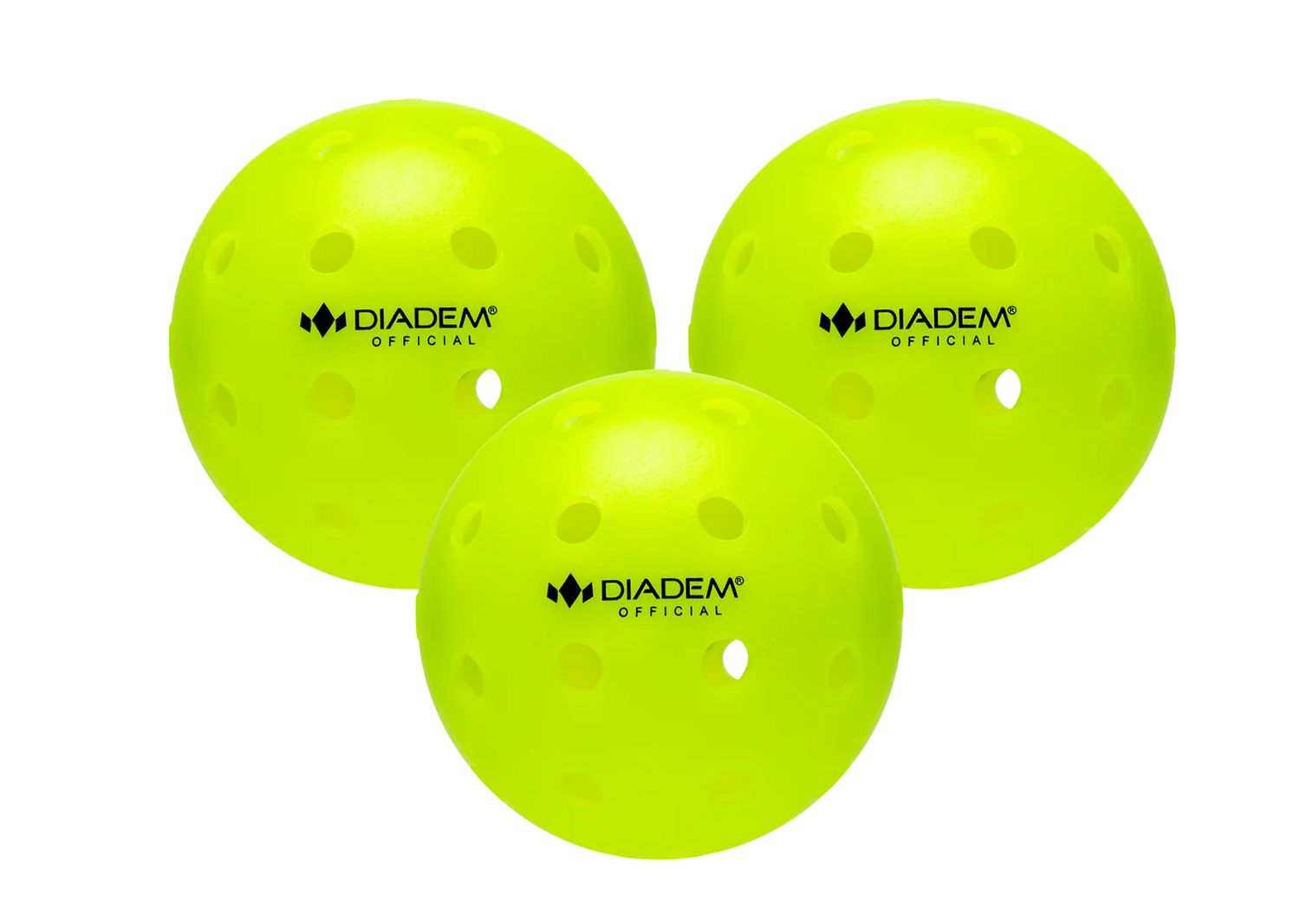 DIADEM THE OFFICIAL PICKLEBALL, Color: NEON, Size: 3PK