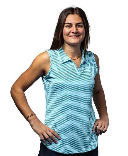 DIADEM WOMENS SCALES PICKLEBALL SLEEVELESS POLO