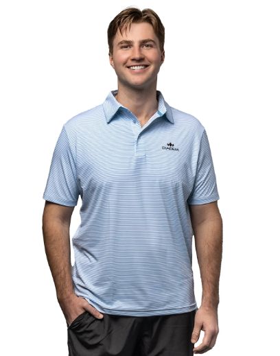DIADEM MENS SCALES WEEKENDER STRIPED POLO