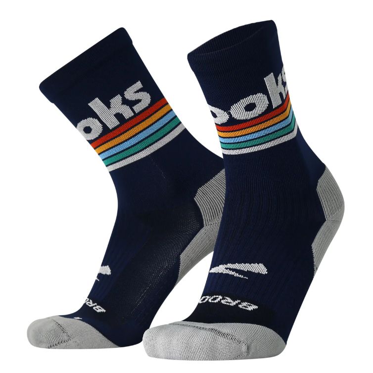 BROOKS GHOST CREW SOCK BROOKS STRIPE