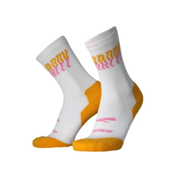 BROOKS GHOST CREW SOCK RUN HAPPY