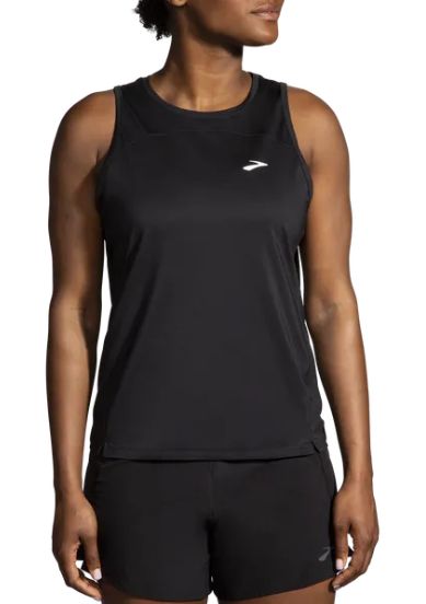 BROOKS WOMENS SPRINT FREE TANK 2.0, Color: 001 BLACK, Size: XS