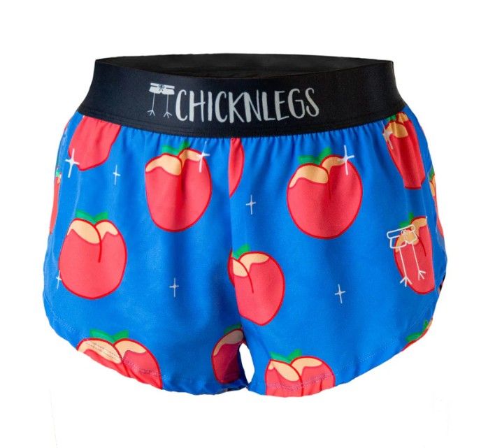 CHICKNLEGS WOMENS JUICY PEACHES 1.5&quot; SPLIT SHORTS