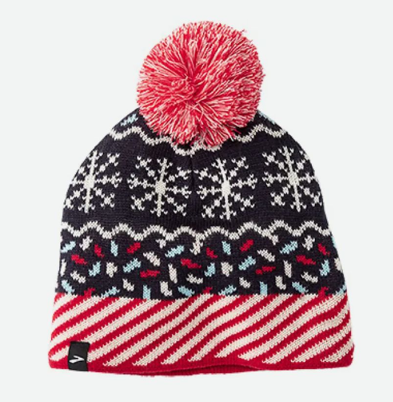 BROOKS HERITAGE POM BEANIE RUN MERRY &#39;23