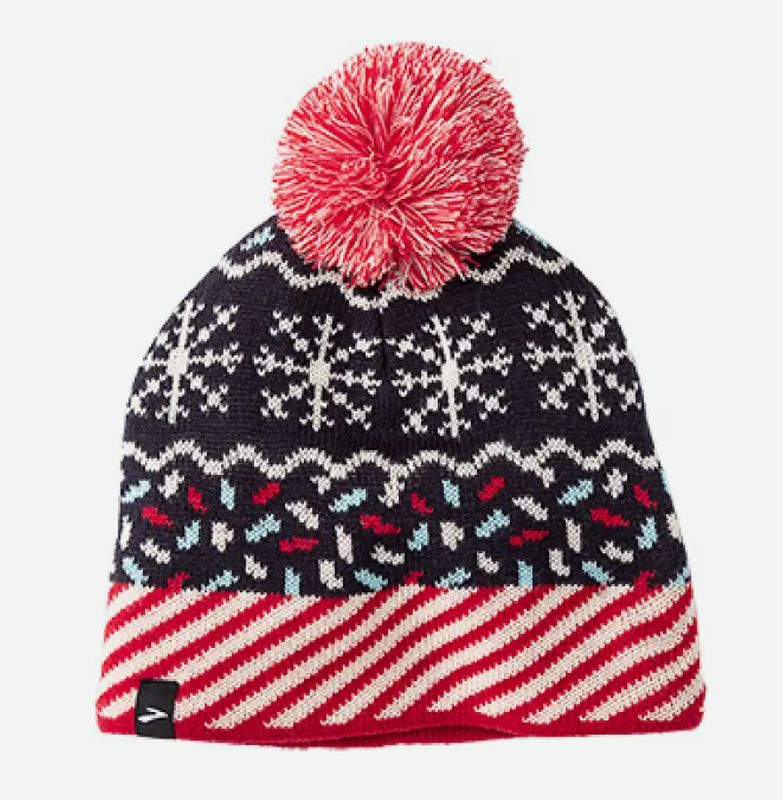 BROOKS HERITAGE POM BEANIE RUN MERRY &#39;23