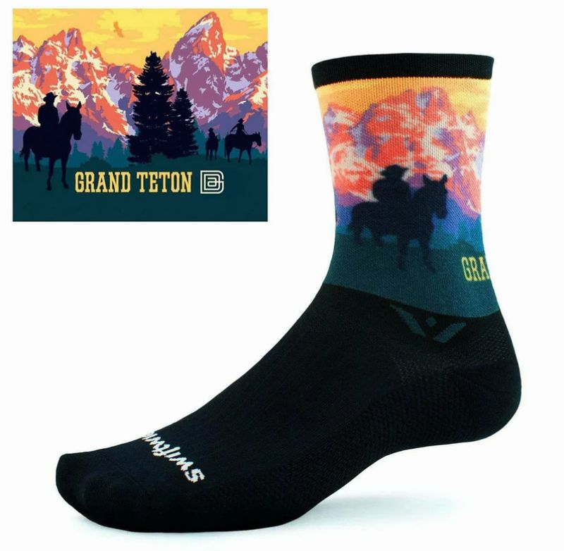 SWIFTWICK VISION SIX IMPRESSION NATIONAL PARKS CREW SOCKS GRAND TETON