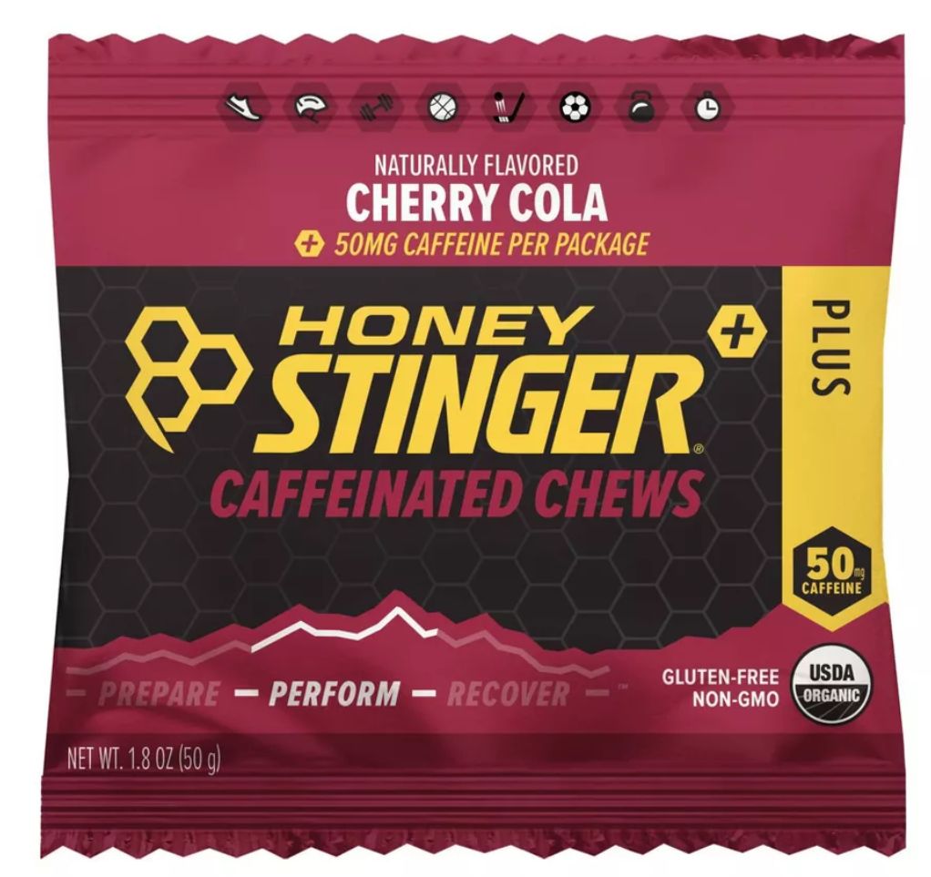 HONEY STINGER CAFFEINATED ENERGY CHEWS, FLAVOR: CHERRY COLA