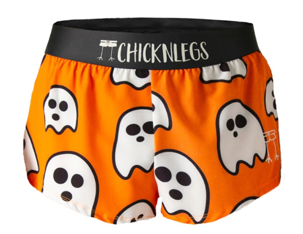 CHICKNLEGS WOMENS GHOSTS 1.5&quot; SPLIT SHORTS