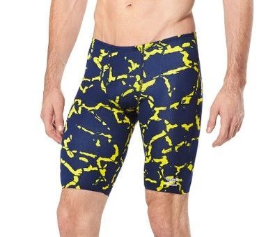 SPEEDO ENDURANCE + JAMMER - WRACK IT UP, Color: NAVY/GOLD, Size: 38