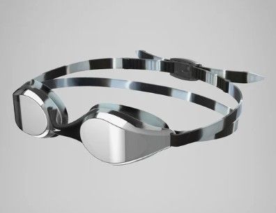 SPEEDO HYPER FLYER MIRRORED, Color: BLACK/SILVER