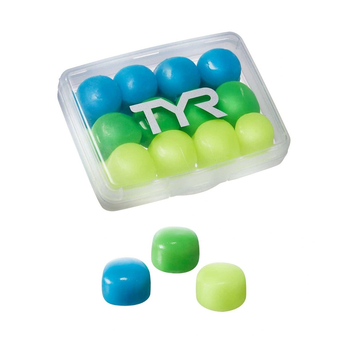 TYR KIDS' SOFT SILICONE EAR PLUGS 12 PACK, Color: 970 ASSORTED