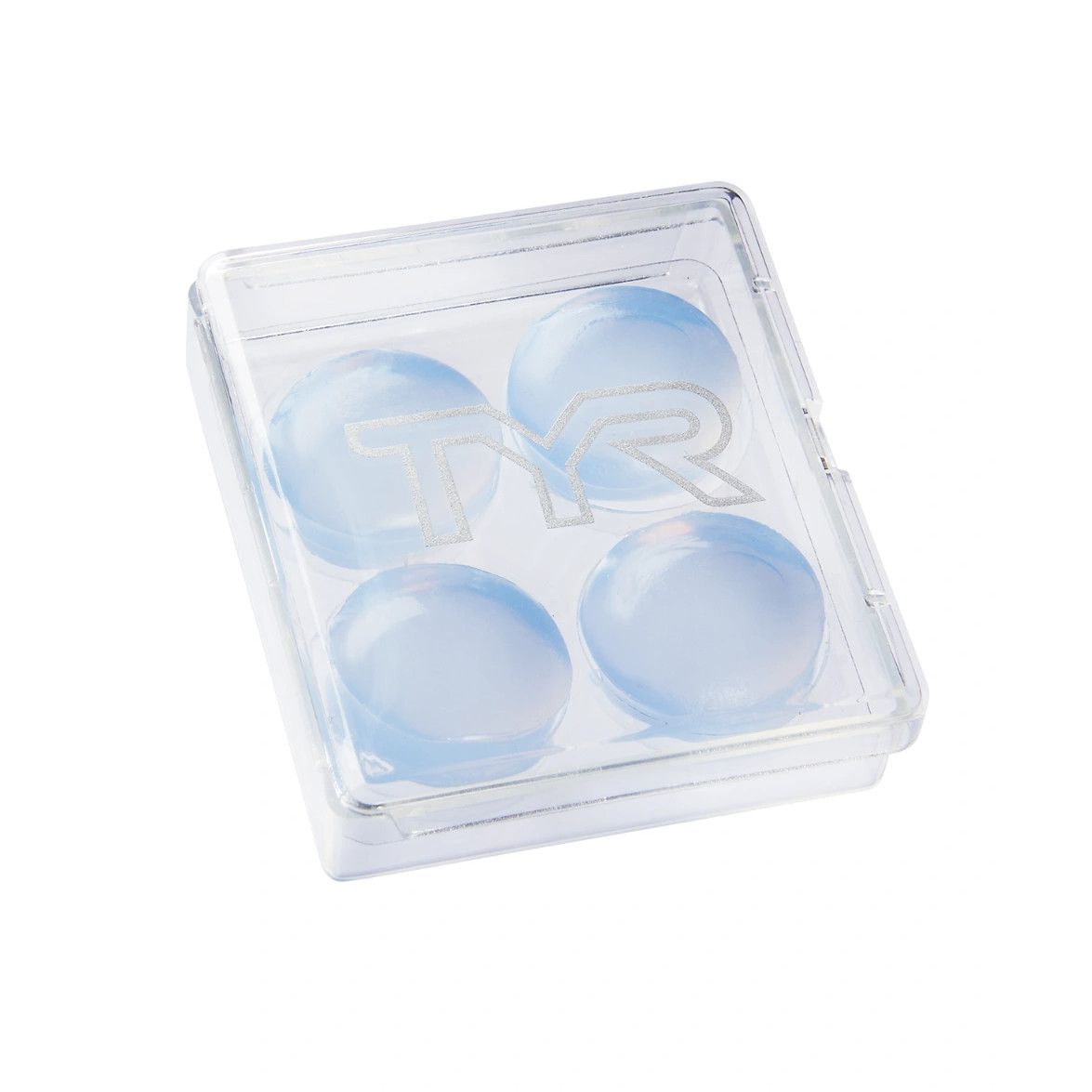TYR SOFT SILICONE EAR PLUGS 4 PACK, Color: 101 CLEAR