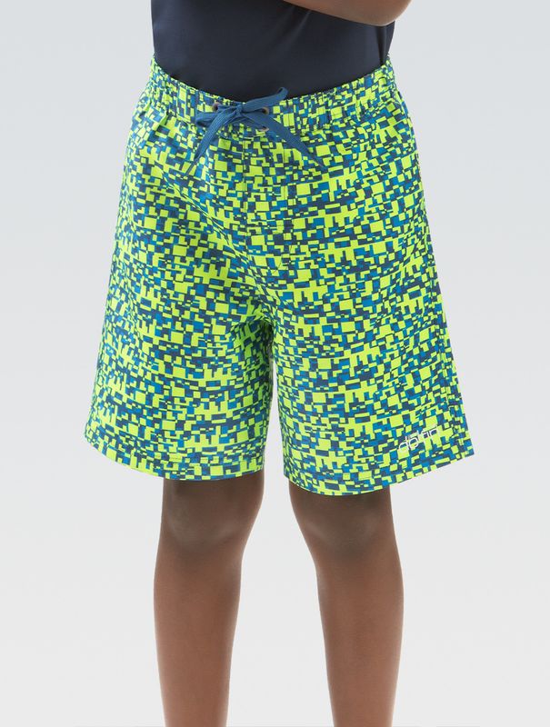 BOYS LITTLE DOLFIN GADGET PRINTED SWIM TRUNKS