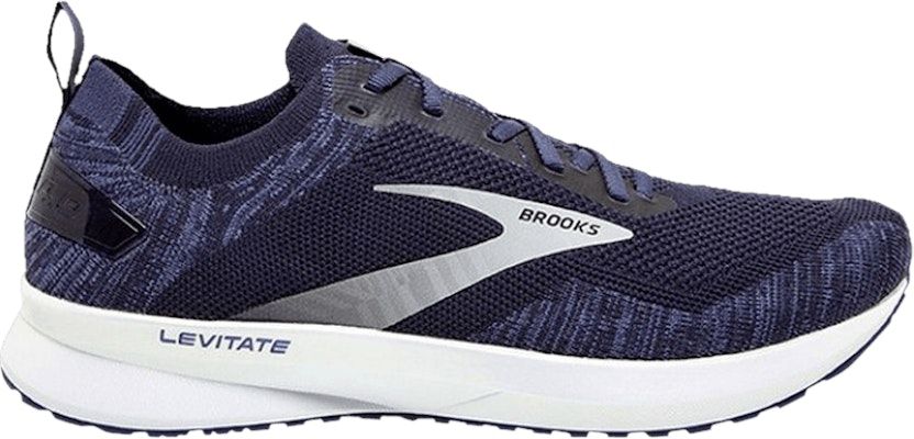 BROOKS MENS LEVITATE 4, COLOR: 439 NAVY/WHITE/BLACK, SIZE: 10.5, WIDTH: REG (D)