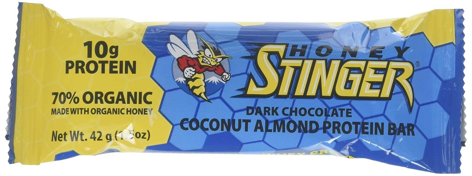 HONEY STINGER PROTEIN BAR, FLAVOR: DARK CHOCOLATE COCONUT ALMOND