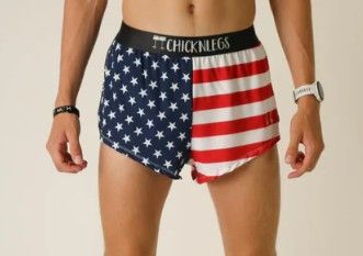 CHICKNLEGS MENS USA 2" SPLIT SHORTS