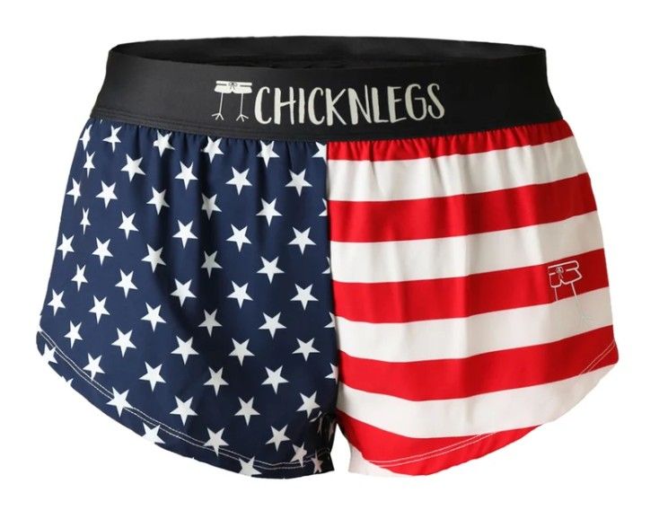 CHICKNLEGS WOMENS USA 1.5" SPLIT SHORTS