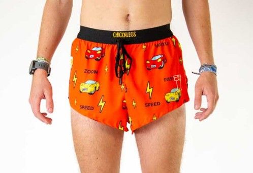 CHICKNLEGS MENS CARS 2" DS SPLIT SHORTS