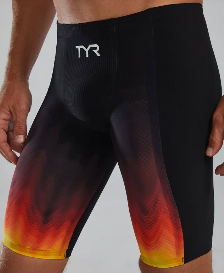 TYR SHOCKWAVE INFLUX HIGH WAIST JAMMER, Color: 588 FURY, Size: 22