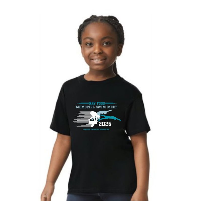 RAY FOGG YOUTH SHORT SLEEVE T-SHIRT - BLACK (FULL LOGO)