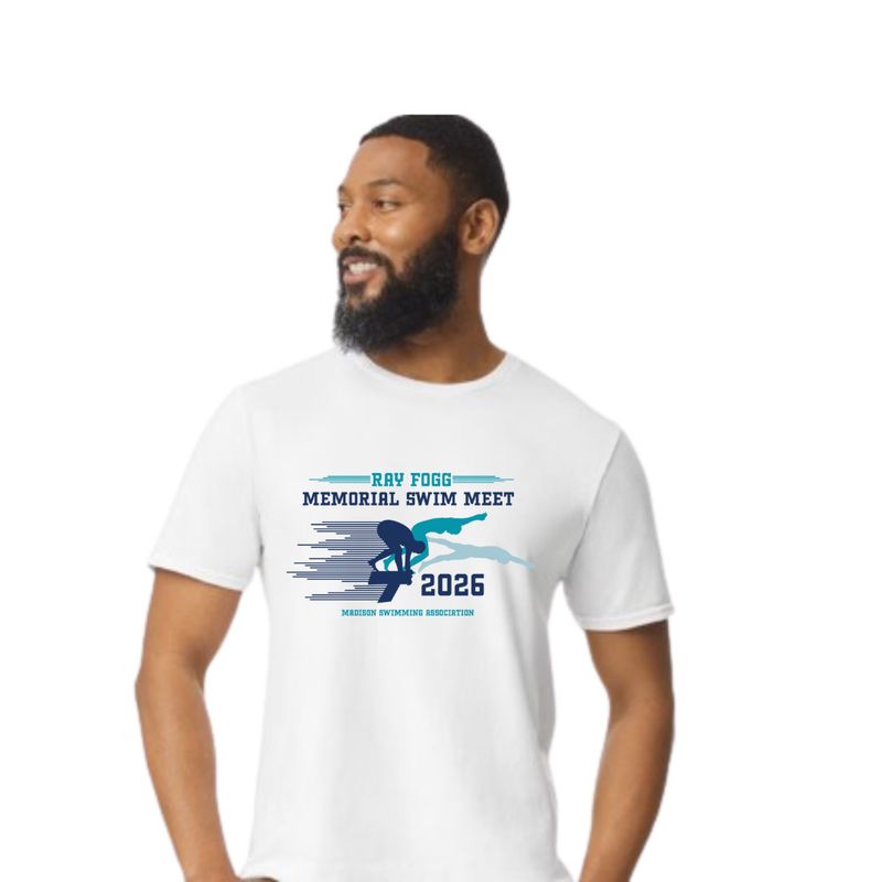 RAY FOGG ADULT SHORT SLEEVE T-SHIRT - WHITE (FULL LOGO)