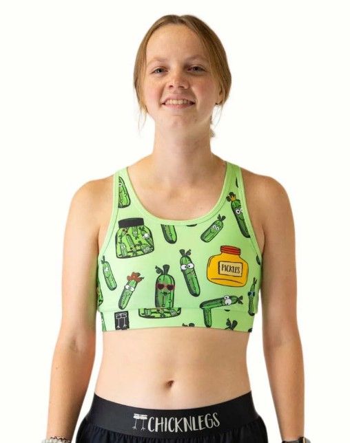 CHICKNLEGS WOMENS PICKLES OG SPORTS BRA