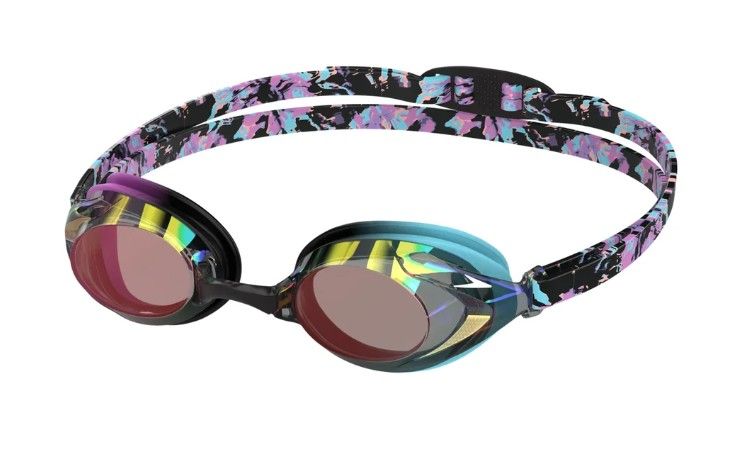 SPEEDO JR VANQUISHER 3.0 MIRRORED LIMITED EDITION NEON JELLY WAVE TIEDYE