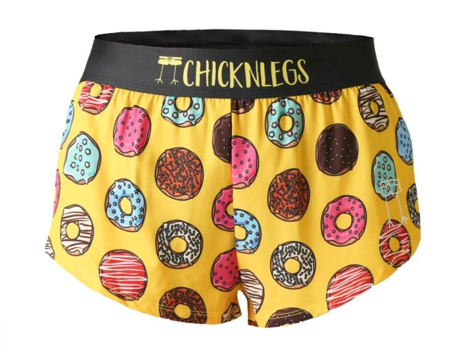 CHICKNLEGS WOMENS SALTY DONUTS 1.5" SPLIT SHORTS