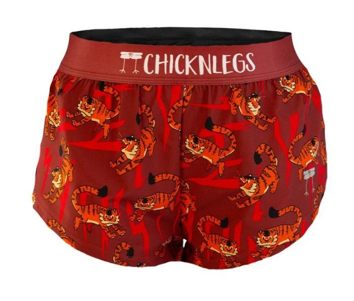 CHICKNLEGS WOMENS TIGERS 1.5" SPLIT SHORTS