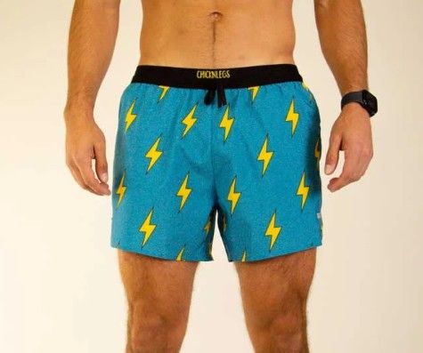 CHICKNLEGS MENS BLUE BOLTS 5" DS SHORT