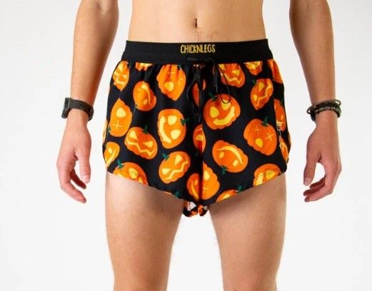 CHICKNLEGS MENS PUMPKINS 2" DS SPLIT SHORTS