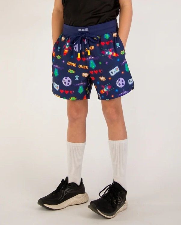 CHICKNLEGS BOYS PIXEL INVASION SHORTS