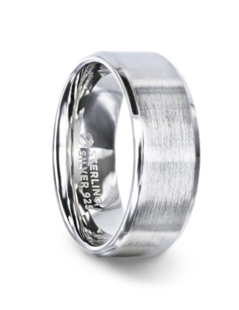 Casper Brushed Sterling Silver Ring