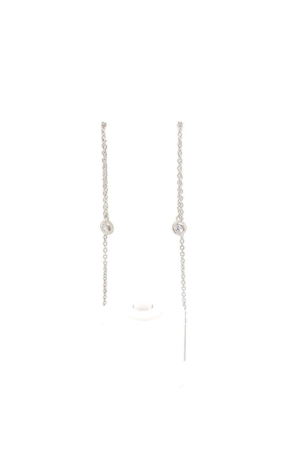 Sterling Silver Diamond Threader Earrings