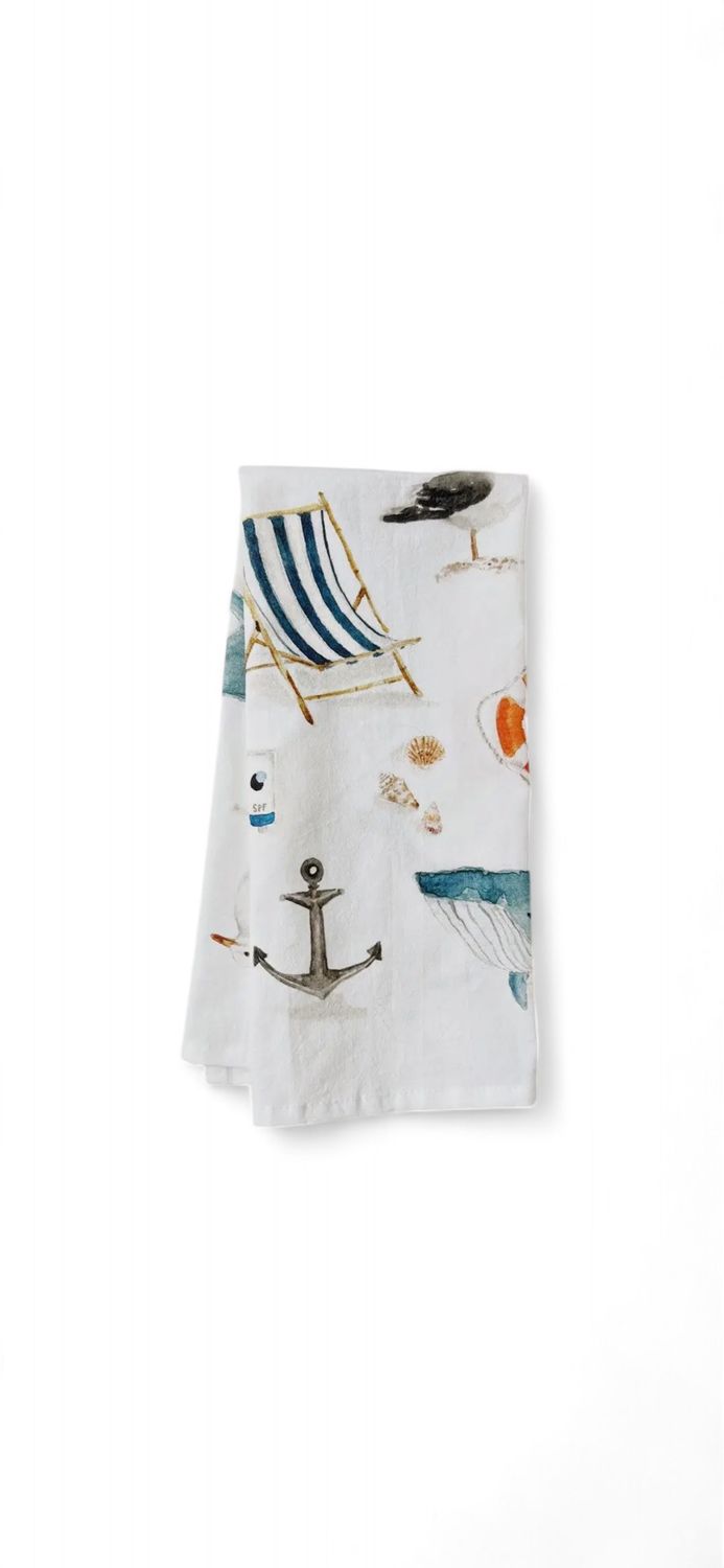 Seaside Tea Towel