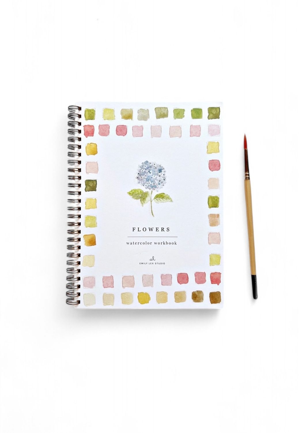 Flower Watercolor Workbook