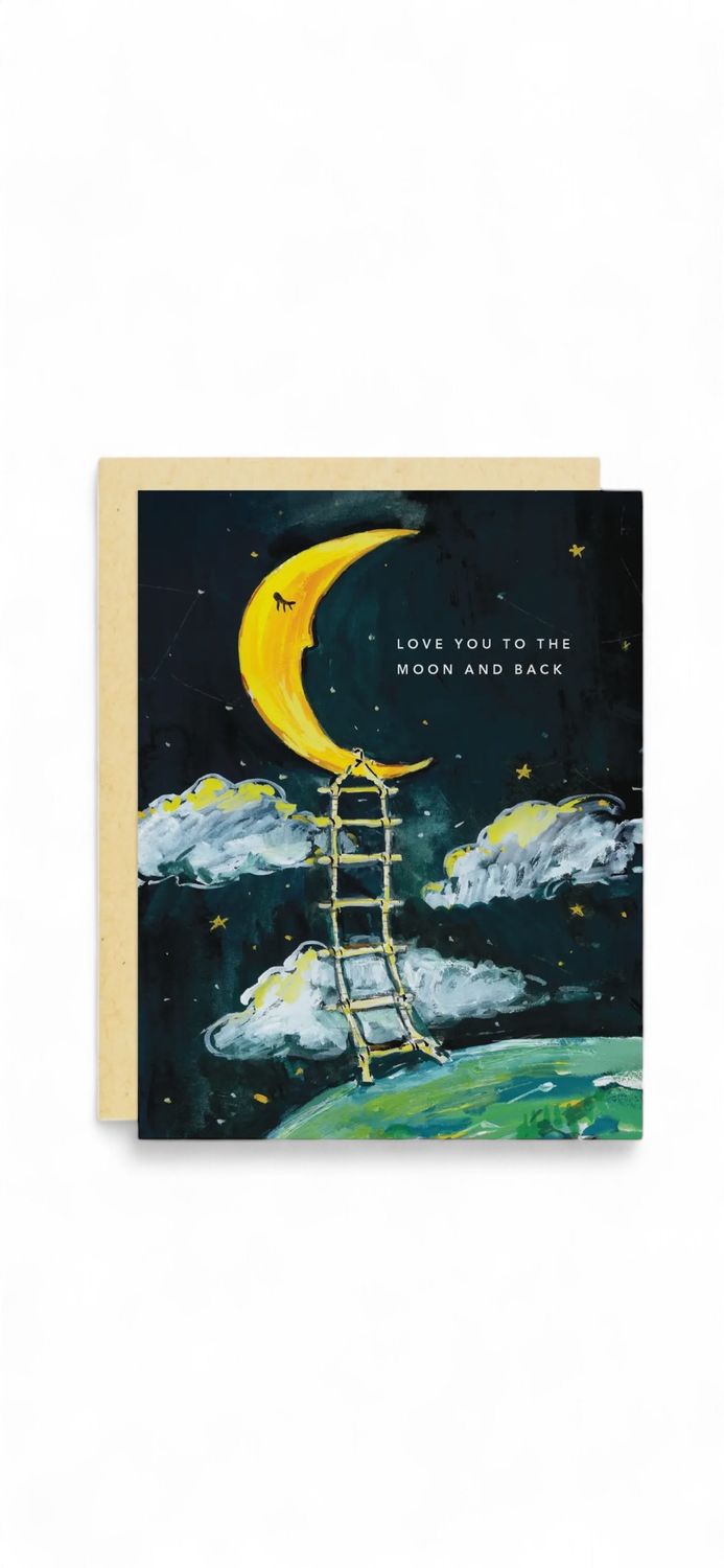 Love you to the moon and back card