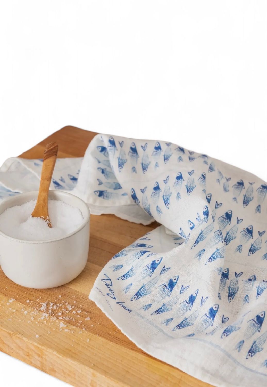 Sardines Linen Tea Towel