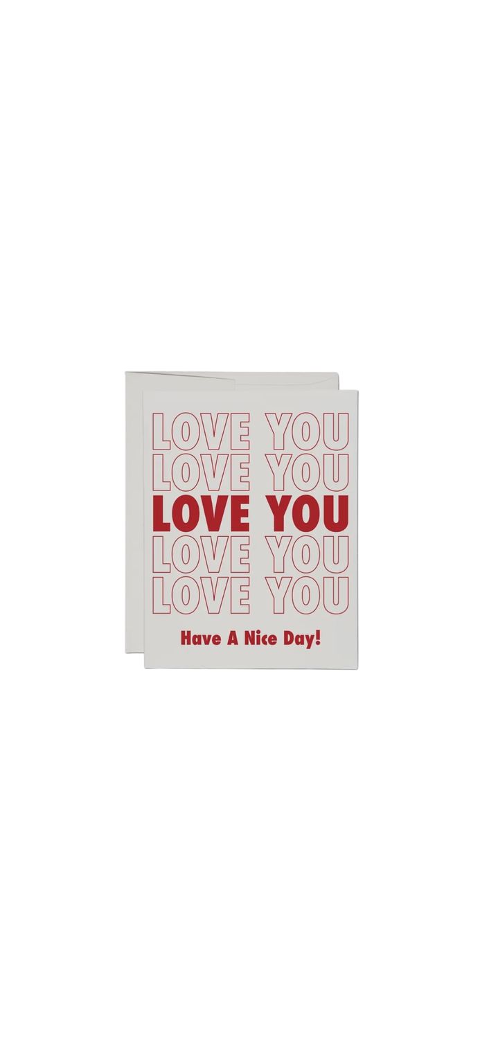 Grocery Bag Love Greeting Card